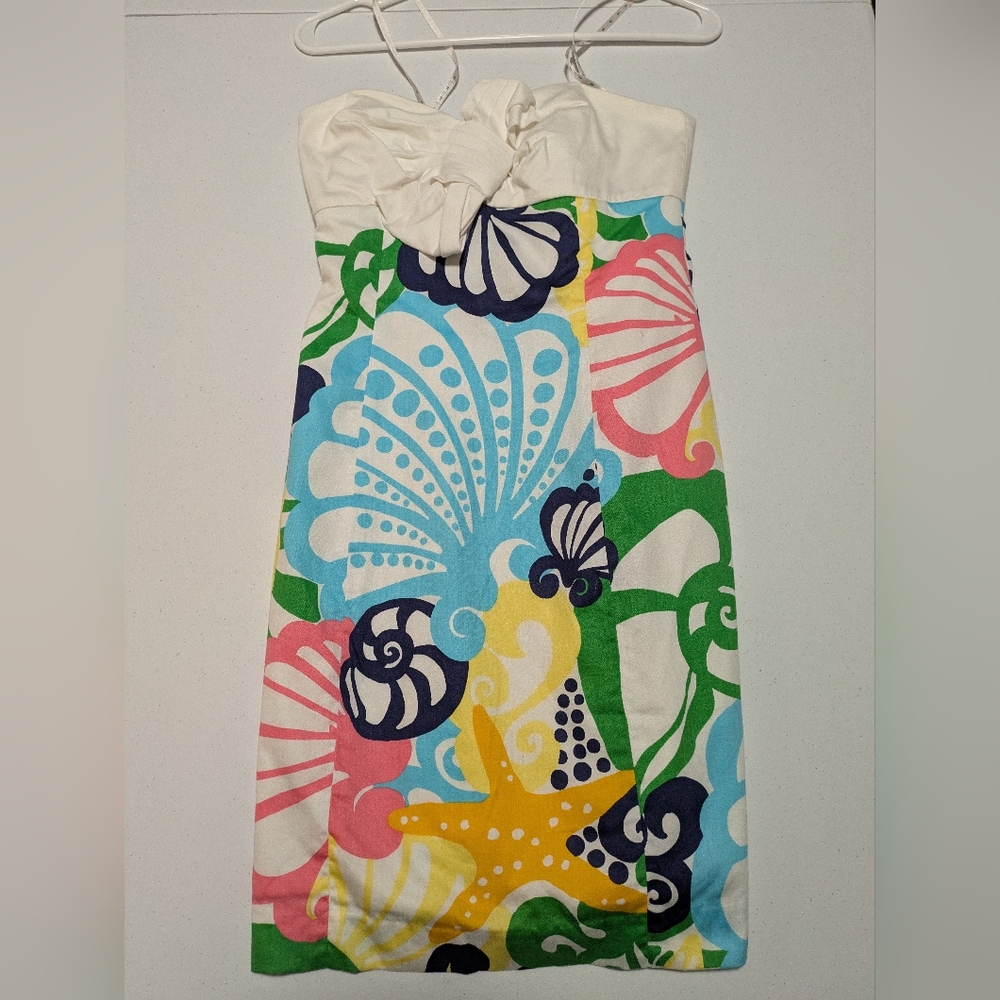 Lilly Pulitzer Krissa Resort Chiquita Bonita  Strapless Dress Size 2